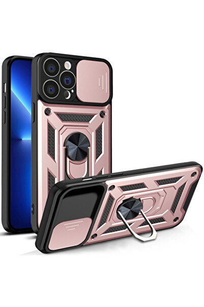 Techsuit Husă pentru iPhone 13 Pro - Seria CamShield - Rose Gold