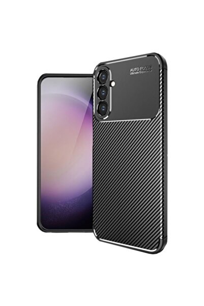Techsuit Husă pentru Samsung Galaxy S24 - Fibră de carbon - Negru