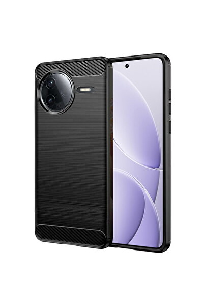 Techsuit Husa pentru Xiaomi Poco F7 Ultra - Carbon Silicone - Black