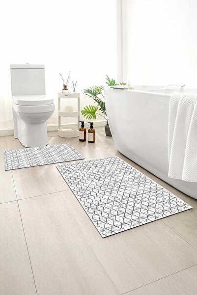 Monnhein 2 buc Covoraș de baie, covor moale de baie, cu bază anti-alunecare, ...