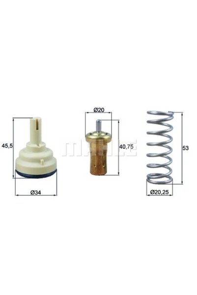 BEHR TERMOSTAT PASSAT-TIGUAN 2010-1980°C TEKLI-TAKIM 03C121110R