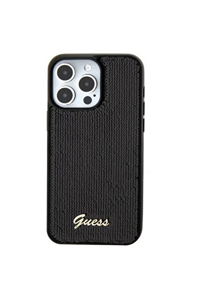 Guess iPhone 15 Pro 6.1" roz husДѓ rigidДѓ Saffiano Iridescent Script