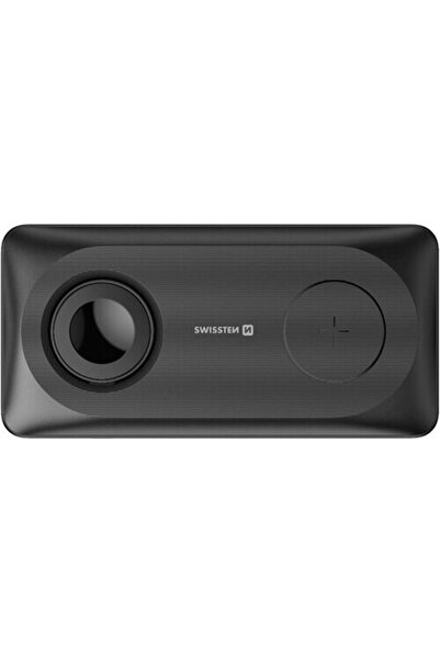 SWISSTEN 10000mAh 2in1 Usb-c, Usb-A pentru iWatch si MagSafe, Negru