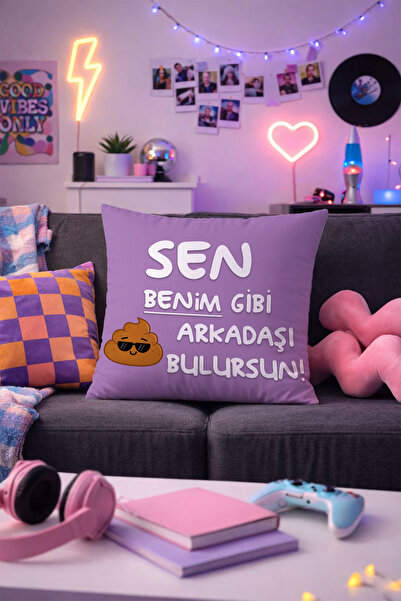 Charmbi Humorous and Fun Gift Printed Throw Pillow Covers Soft Double-Sided D...