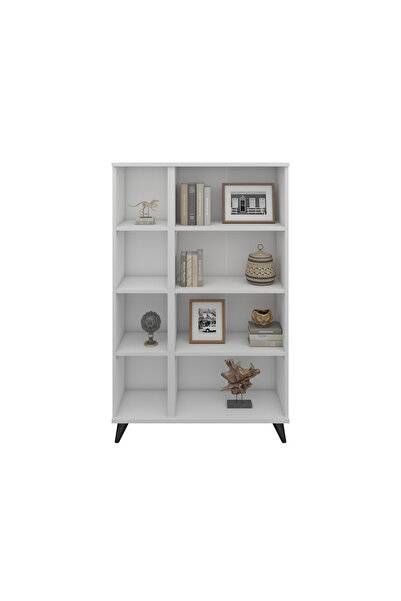 Dienni Simple Kitaplık 6 Raflı 90x30x144 BEYAZ