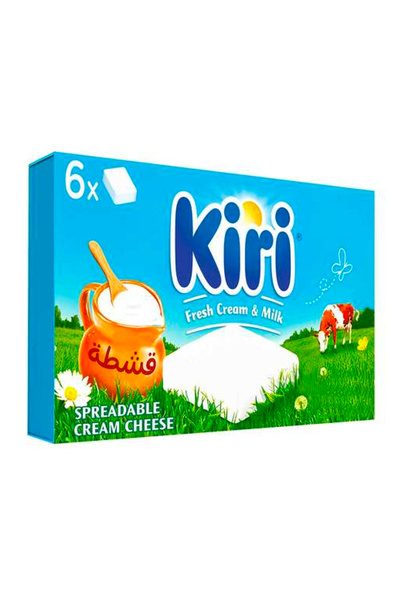 Kiri La Crème Spreadable Cheese, 6 Squares, 100 gm