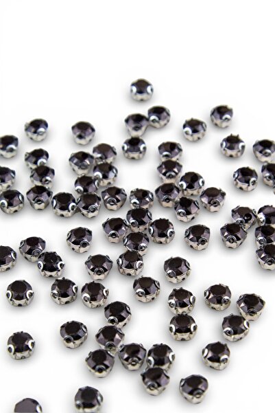 Serhat Aksesuar ve El İşçilik Nikel Kasalı Epoksi Dikme Siyah Beyoğlu Taşı SS...