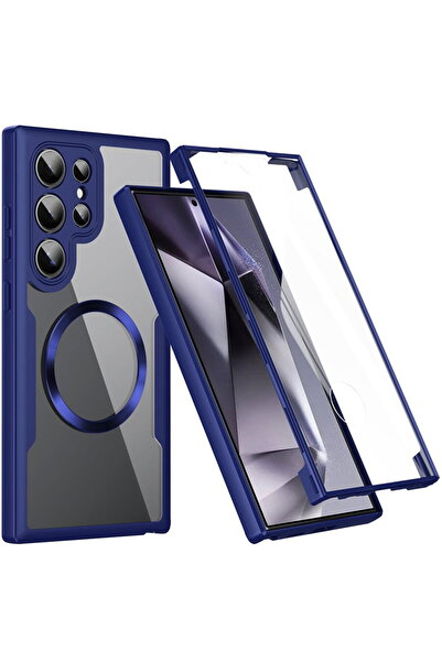 Techsuit Husa pentru Samsung Galaxy S24 Ultra + Folie - ColorVerse 360 MagSaf...