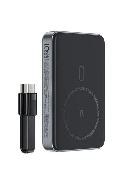 Acefast M10, Magnetic, 30W, 10000 mAh, Negru