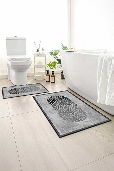 Monnhein 2 buc Covoraș de baie, covor moale de baie, cu bază anti-alunecare, ...