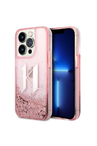 Karl Lagerfeld Husa telefon pentru iPhone 14 Pro, Liquid Glitter Big KL Logo,...