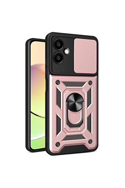 Techsuit Husă pentru Samsung Galaxy A06 - Seria CamShield - Rose Gold