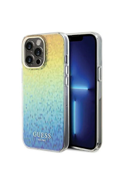 Guess Carcasă rigidă IML Fațetate Oglindă Disco Iridescent pentru iPhone 15 P...