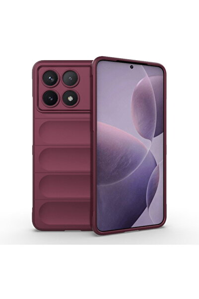 Techsuit Husa pentru Xiaomi Poco F6 Pro - Magic Shield - Bordeaux