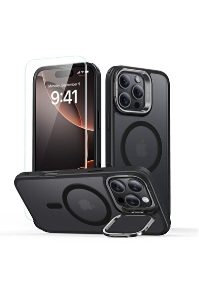 ESR Husă pentru iPhone 16 Pro Max + Folie - Classic Hybrid HaloLock Kickstand...