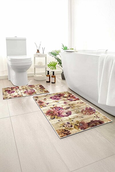 Monnhein 2 buc Covoraș de baie, covor moale de baie, cu bază anti-alunecare, ...