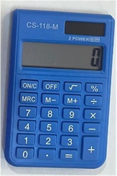CSL CS-118-M Mavi 8 Hane Cep Tipi Hesap Makinesi