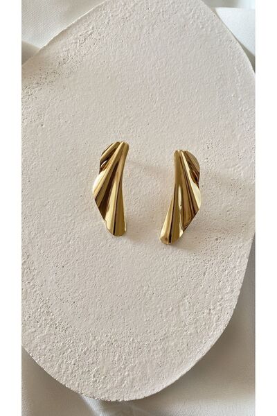 Özce Tiff Elsa Steel Earrings (Large Size)