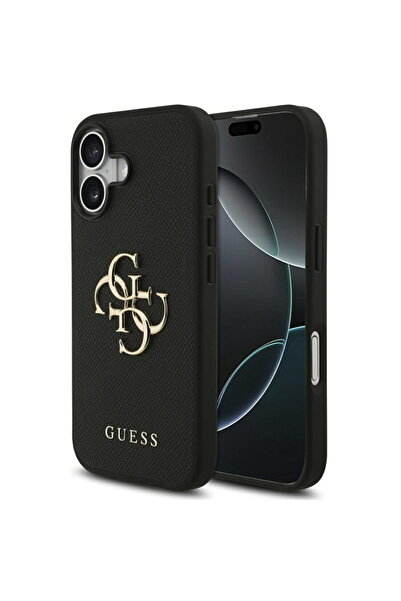 Guess Husă pentru iPhone 17 - Hardcase 4G cu textură, logo mare și clasic (GU...