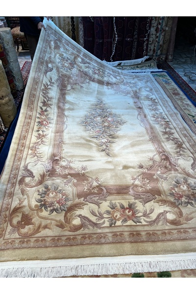 RD RAMAZAN DAĞ EL HALI SANATI El Dokuma Kabartmalı Çin Halısı Birinci Sınıf K...