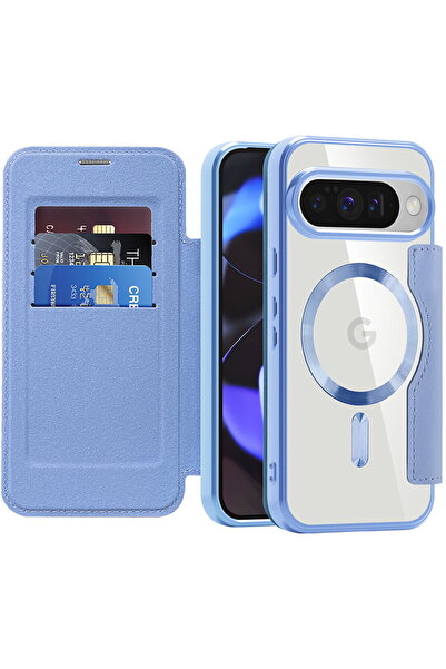 Techsuit Case for Google Pixel 10 / 10 Pro - SmartMag Book Case - Light Blue