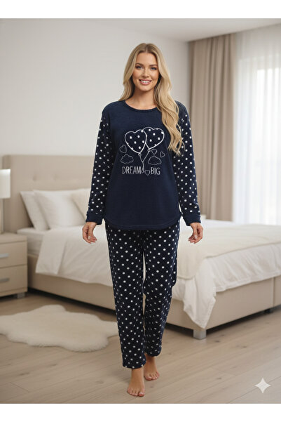 Estiva Six Polka Dot Fleece Pajama Sets