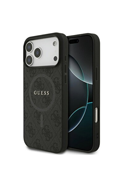 Guess Husă pentru iPhone 17 Pro Max - 4G Ring Classic Logo MagSafe (GUHMP17XG...