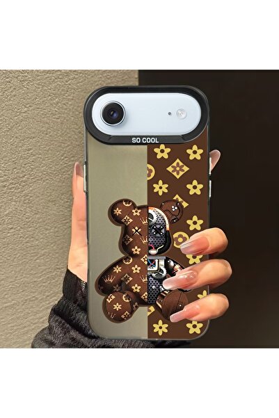 Caseji غطاء هاتف مطبوع بنمط روبوبيبي مقاوم للأتربة متوافق مع آيفون 17 إير MK01A