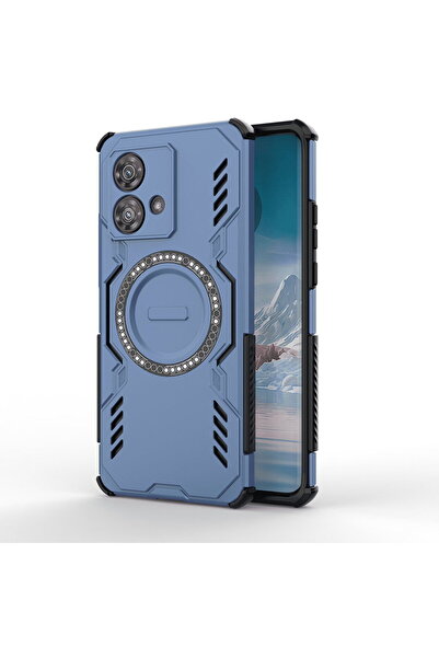 Techsuit Husa pentru Motorola Edge 40 Neo - ArmorMag Case - Blue