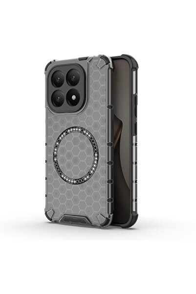 Techsuit Husa transparenta pentru Xiaomi 15T - HoneyComb Shield MagSafe - Black