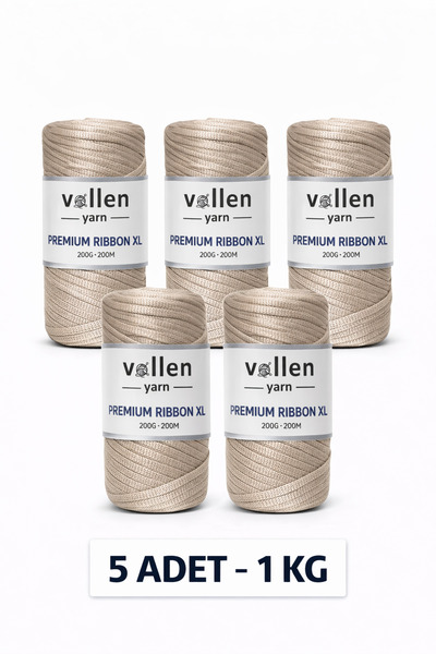 vollen yarn 5 komada premium poliesterske trake 1000gr/4mm, makrame traka, tr...