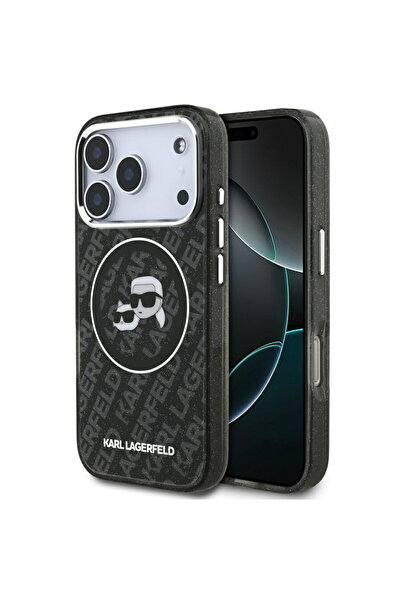 Karl Lagerfeld Husa pentru iPhone 17 Pro - Glitter MagSafe (KLHMP17LHMKBKCHOK...