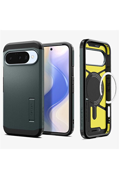 Spigen Husa Tough Armor MagSafe, verde abis - Google Pixel 10 Pro/Pixel 10