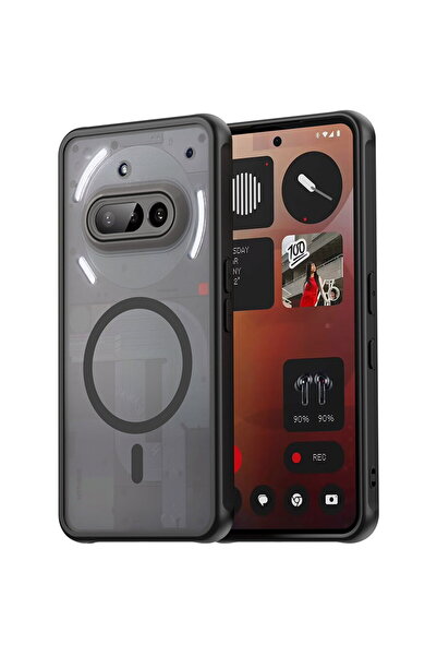 Techsuit Husă pentru Nothing Phone (3a) - HaloFrost II MagSafe - Neagră