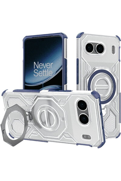 Techsuit Husa pentru OnePlus Nord 4 - Carbon Shield PRO - Blue Transparent