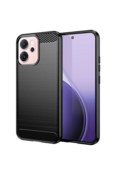 Techsuit Case for Oppo Reno 14F - Carbon Silicone - Black