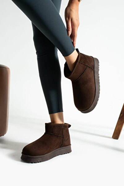 Neon Shoes أحذية شتوية نسائية من جلد الغزال للمنزل والخارج، موديل UG، نعل سمي...