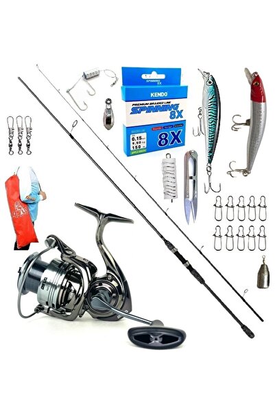 Oslo Okuma Wave Up 270cm 10-40gr Next 4000 Rapala Maket Balık Spin Olta Takım...