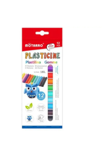 MOTARRO ME132-2 طين تشكيل بـ 12 لونًا | طين تشكيل غير سام للأطفال، المدرسة، و...