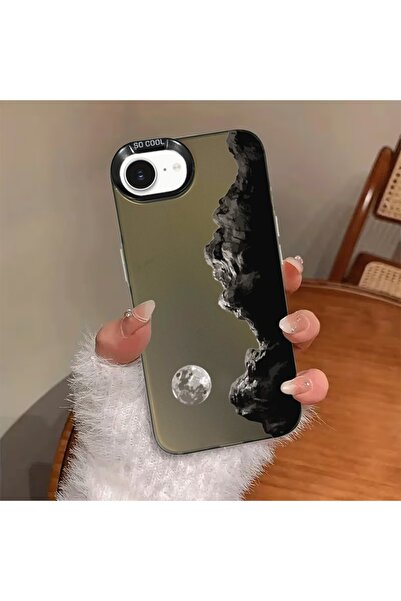 Caseji iPhone 16E Compatible Dirt-Resistant Mountain Night Print Pattern Phon...