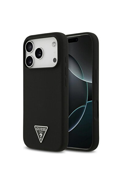Guess Husă pentru iPhone 17 Pro Max - Silicon cu logo triunghiular MagSafe (G...