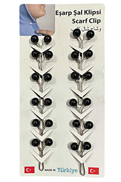 Vipfoni مشبك وشاح مزين باللؤلؤ، دبابيس وشاح 12 قطعة