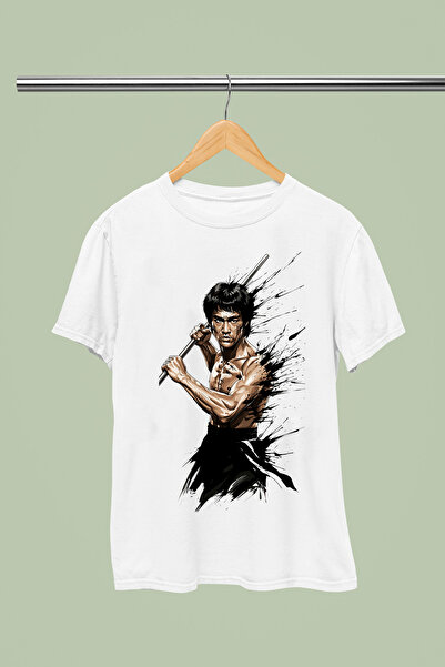 MAGORS Bruce Lee Printed 100% Cotton Short Sleeve Regular Fit T-Shirt
