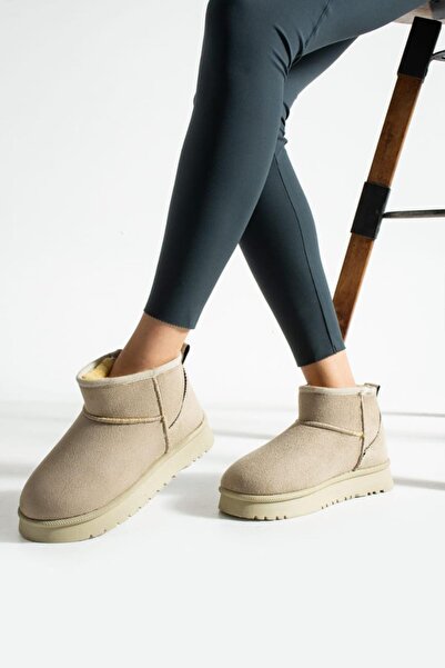 Neon Shoes أحذية شتوية نسائية من جلد الغزال للمنزل والخارج، موديل UG، نعل سمي...