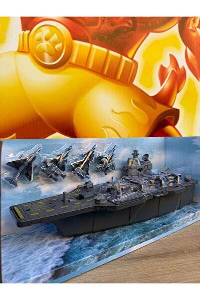 scntoys Uçak Gemisi Filo Seti Savaş Gemisi Savaş Uçağı Oyuncak Torpido Atışlı...