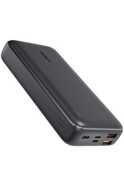 AUKEY 20.000 mAh, 18W incarcare rapida 5-in-1, 1 x USB-C, 2 x USB-A, 1 x USB-...