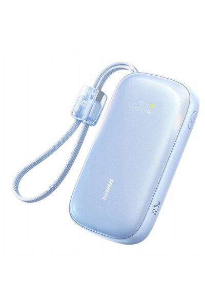 Baseus EnerFill FC21 Qpow 3 Ultra, Cablu Detasabil, 10000mAh, 45W, Digital Di...