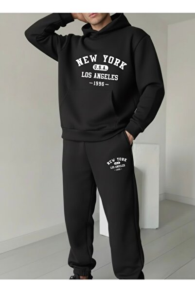 FUFLUNS طقم بدلة رياضية مطبوعة للجنسين من نيويورك الولايات المتحدة الأمريكية ...