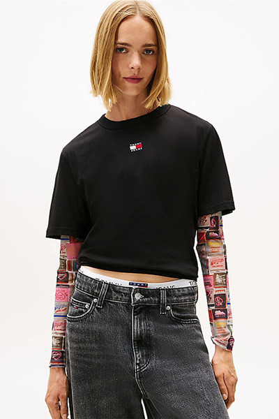 Tommy Jeans Kadın Tişört-DW0DW22202