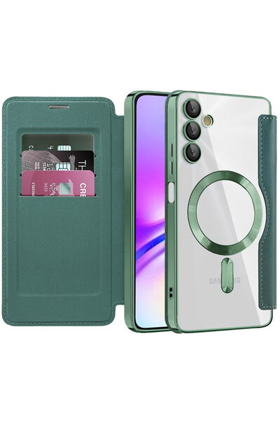 Techsuit Θήκη για Samsung Galaxy A05s - Θήκη SmartMag Book - Πράσινη